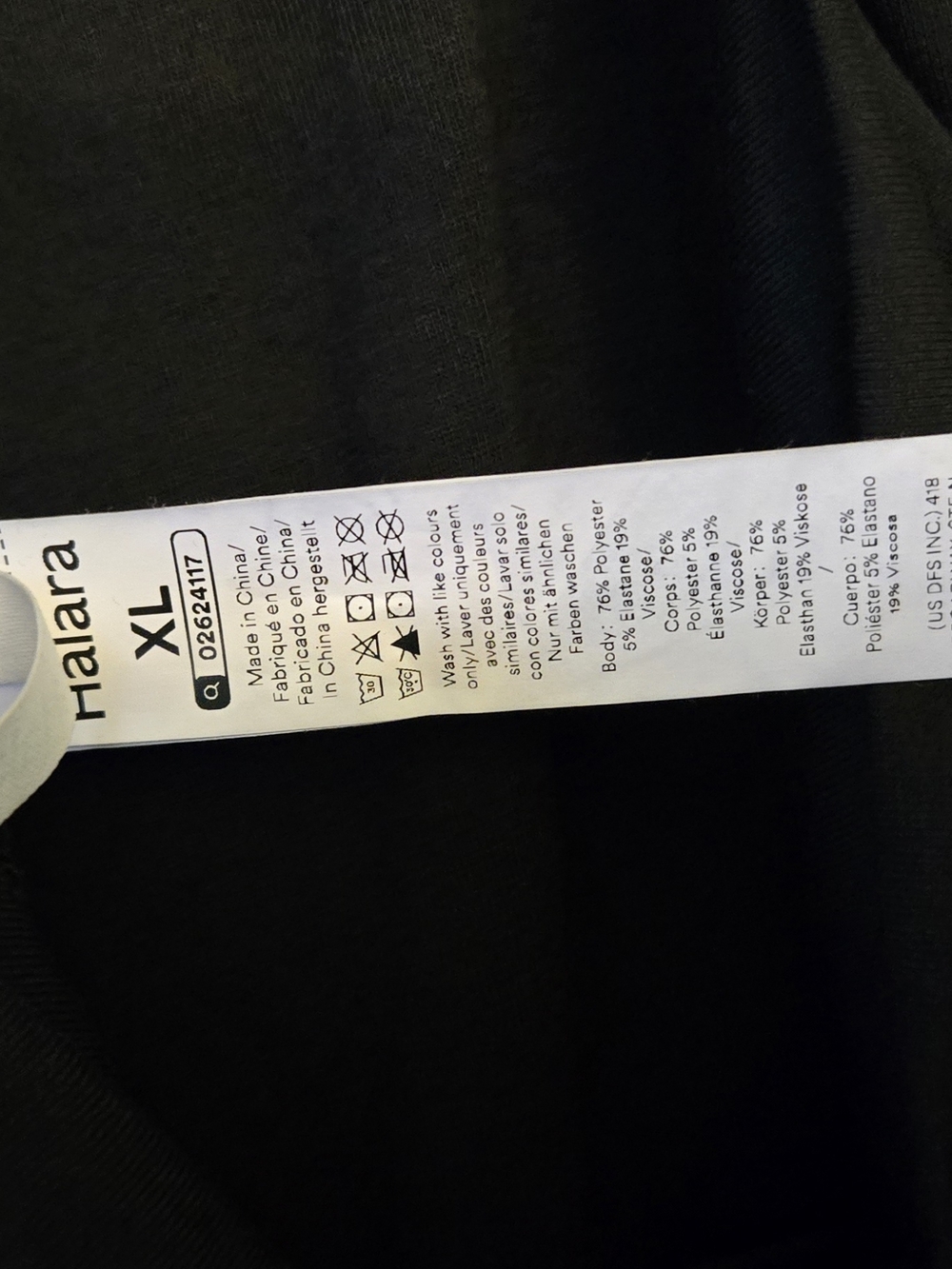 NWOT XL HALARA Black Women's U Neck Pocket Harem Casual Jumpsuit-Easy Peezy - Picture 5 of 6